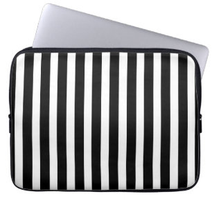 Capa Para Notebook Listras preto e branco