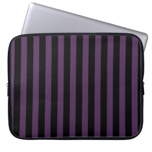 Capa Para Notebook Listras roxas escuras e pretas