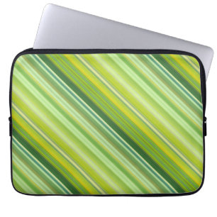 Capa Para Notebook Listras verdes e amarelas