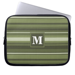 Capa Para Notebook Listras verdes monográficas
