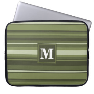 Capa Para Notebook Listras verdes monográficas