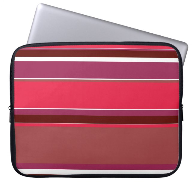 Capa Para Notebook Listras vermelhas (Frente)