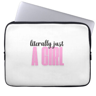 Capa Para Notebook literalmente apenas uma garota - Bolsa de Eletrôni