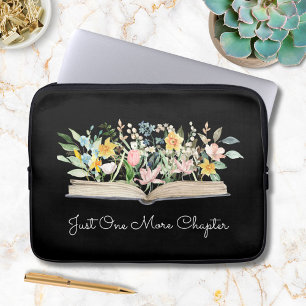 Capa Para Notebook Livro Floral de Aquarela com Citação Personalizada