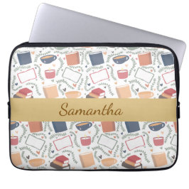 Capa Para Notebook Livros, Velas E Chá