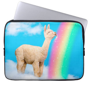 Capa Para Notebook Llama Licking Rainbow