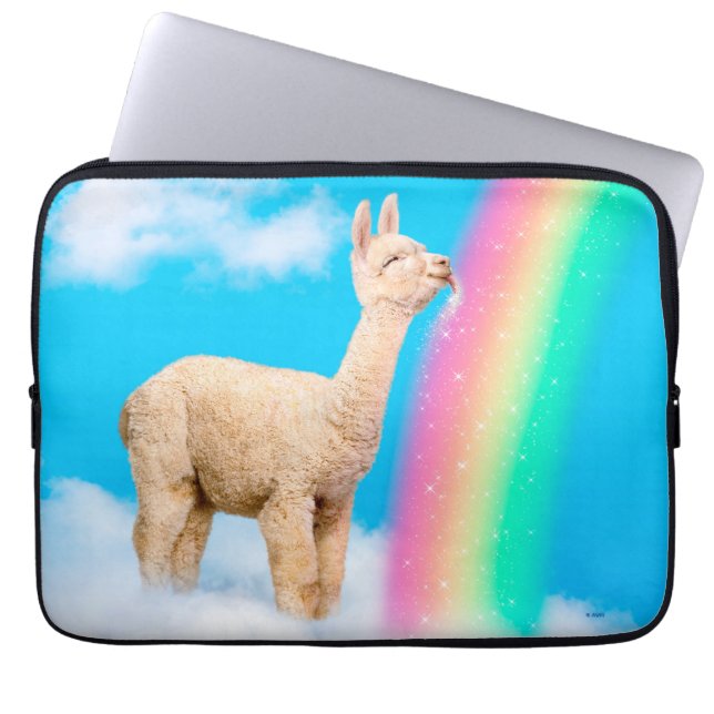 Capa Para Notebook Llama Licking Rainbow (Frente)