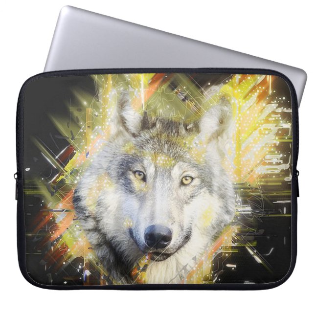 Capa Para Notebook Lobo (Frente)