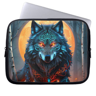 Capa Para Notebook Lobo Azul Celta
