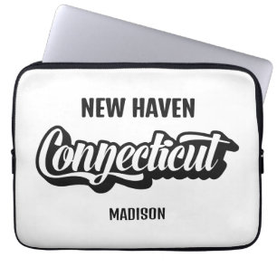 Capa Para Notebook Localização e Nome Personalizados Connecticut