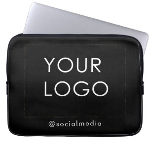 Capa Para Notebook Logotipo comercial da empresa profissional moderna