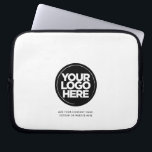 Capa Para Notebook Logotipo corporativo personalizado<br><div class="desc">Crie a sua Bolsa de laptop personalizada exclusiva de Logotipo Corporativo que carrega o logotipo da sua empresa e adiciona o seu texto personalizado. Um design simples e profissional impressionará seu chefe, funcionário, clientes! Adicione seu texto personalizado com esta fonte de sans minimalista e profissional: site, slogan, nome da empresa,...</div>