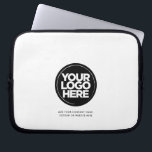 Capa Para Notebook Logotipo corporativo personalizado<br><div class="desc">Crie a sua Bolsa de laptop personalizada exclusiva de Logotipo Corporativo que carrega o logotipo da sua empresa e adiciona o seu texto personalizado. Um design simples e profissional impressionará seu chefe, funcionário, clientes! Adicione seu texto personalizado com esta fonte de sans minimalista e profissional: site, slogan, nome da empresa,...</div>