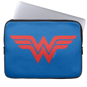 Capa Para Notebook Logotipo da Mulher Maravilha Vermelha