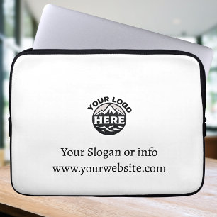 Capa Para Notebook Logotipo de empresa simples e minimalista personal