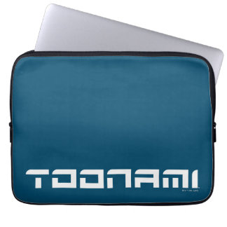 Capa Para Notebook Logotipo de fonte futurística do Toonami