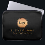 Capa Para Notebook Logotipo Dourado e texto personalizado Marca Empre<br><div class="desc">Esta bolsa de laptop elegante seria excelente para as necessidades de sua empresa/promocional! Adicione facilmente seu logotipo e texto personalizado clicando na opção "personalizar".</div>
