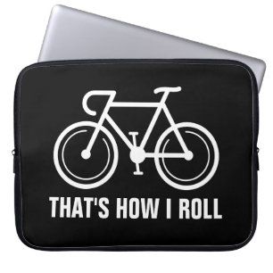 Capa Para Notebook Logótipo personalizado de bicicleta engraçada Neop