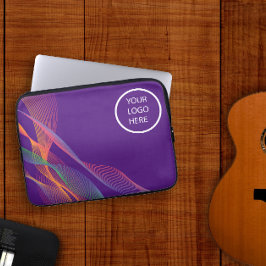 Capa Para Notebook Logotipo púrpura, elegante e colorido