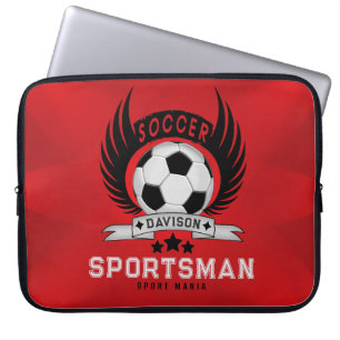Capa Para Notebook Logotipo Vibrante de Futebol   Presentes de Aniver