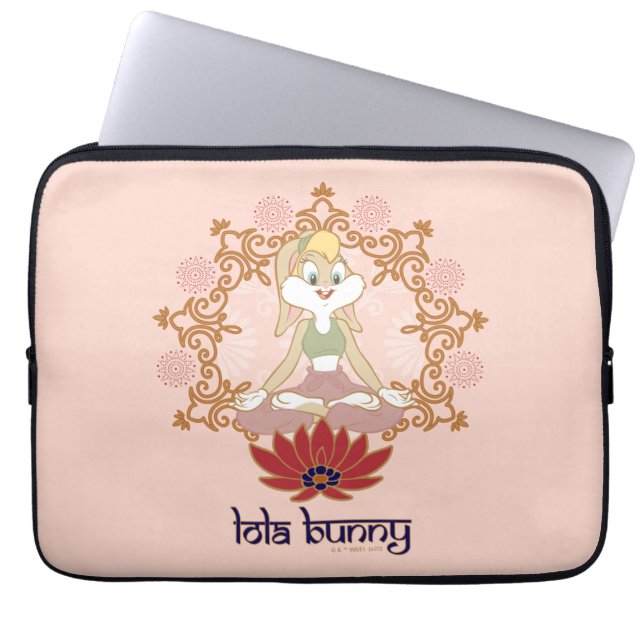Capa Para Notebook Lola Bunny Yoga Lotus Pose (Frente)