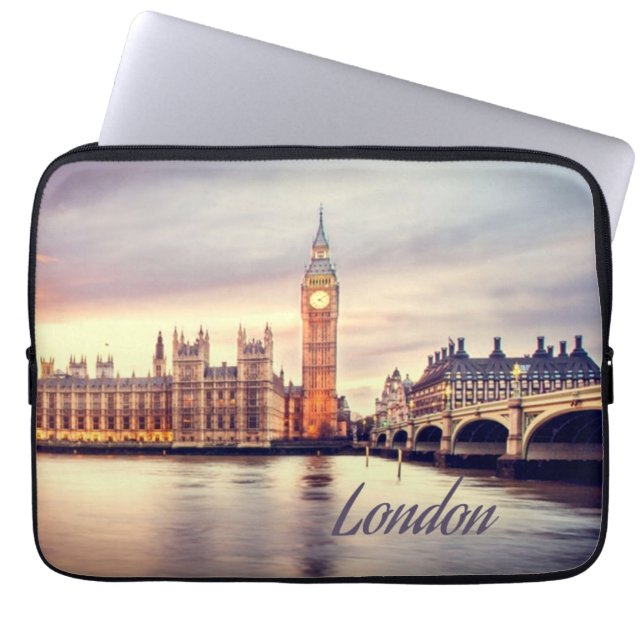 Capa Para Notebook London England Big Ben (Frente)