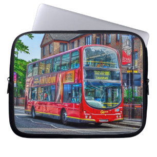 Capa Para Notebook Londres para Lewisham Red Double-decker Bus UK