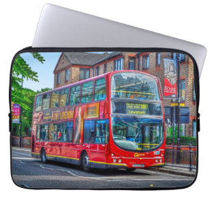 Capa Para Notebook Londres para Lewisham Red Double-decker Bus UK
