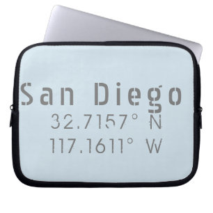 Capa Para Notebook Longitude de San Diego Latitude