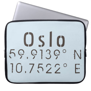 Capa Para Notebook Longitude do Oslo Latitude