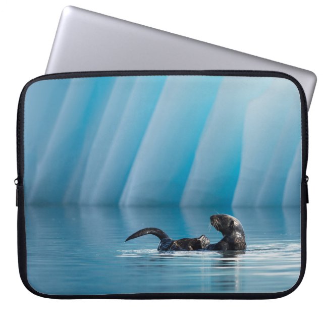 Capa Para Notebook Lontra marítima lúdica (Frente)