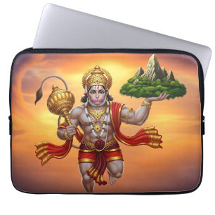 Capa Para Notebook Lord Hanuman Voando Levantando Montanha
