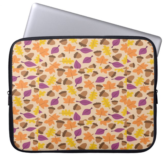Capa Para Notebook Loucos e folhas Padrão de outono (Frente)