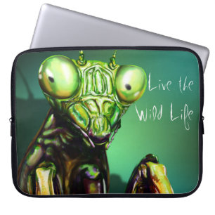 Capa Para Notebook Louva-a-deus Praying - vive a vida/laptop