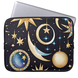 Capa Para Notebook Lua E Estrelas Celestiais