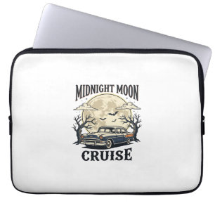 Capa Para Notebook Lua Vintage Carro Gótico Clássico Auto Halloween D