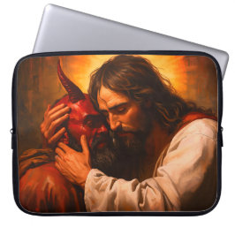Capa Para Notebook Lúcifer que Abraça o cristo
