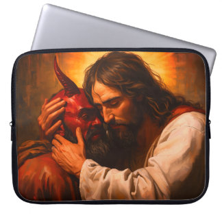 Capa Para Notebook Lúcifer que Abraça o cristo