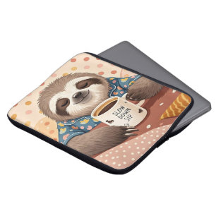 Capa Para Notebook Luminosidade cartoon com olhos sonolentos exagerad