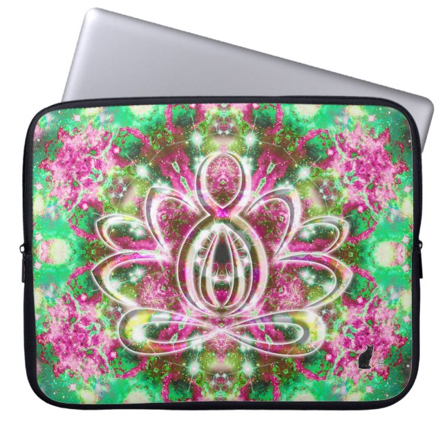 Capa Para Notebook Luminous Zen Lotus (Frente)