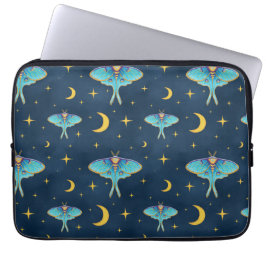 Capa Para Notebook Luna Moth Celestial Moons & Stars Marinho