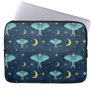 Capa Para Notebook Luna Moth Celestial Moons & Stars Marinho