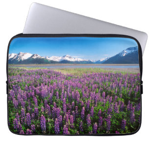 Capa Para Notebook Lupinas em Bloom   Montanhas Kenai, Alasca
