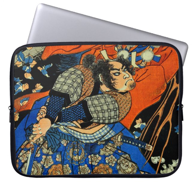 CAPA PARA NOTEBOOK LUTA DE SAMURAI COM MONSTRO (Frente)