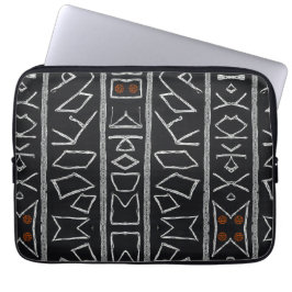 Capa Para Notebook Luxo Sofisticado African Caribbean Mudcloth