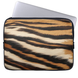 Capa Para Notebook Luxury Tiger Skin Faux Fur Wild Animal Stripe