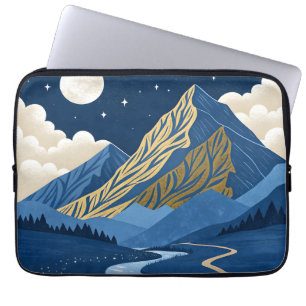 Capa Para Notebook Luz da Lua na Montanha