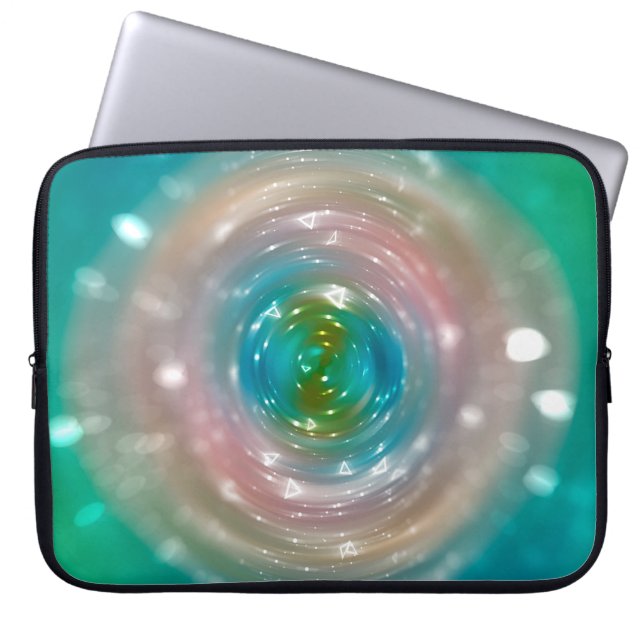 Capa Para Notebook Luz de boque, luzes de mancha desfocadas em multa (Frente)