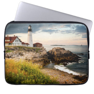 Capa Para Notebook Luz de Cabeça de Portland  Cabo Elizabeth ME