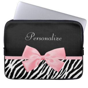 Capa Para Notebook Luz feminino macia do impressão chique da zebra -
